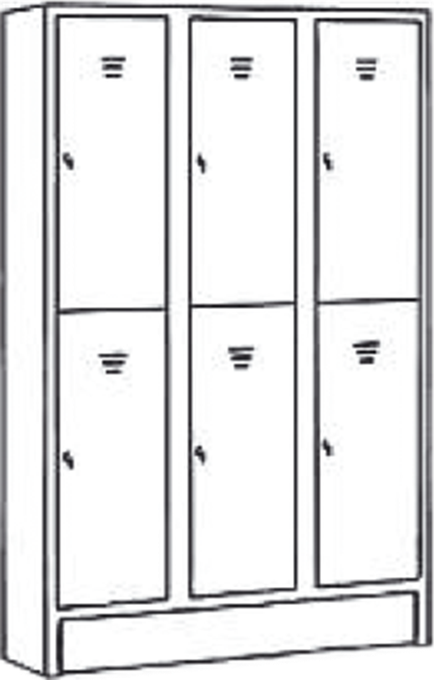 Metal locker GO-DV6